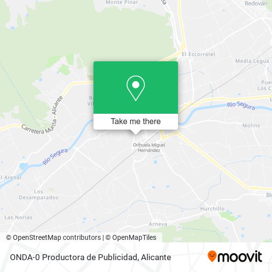 mapa ONDA-0 Productora de Publicidad