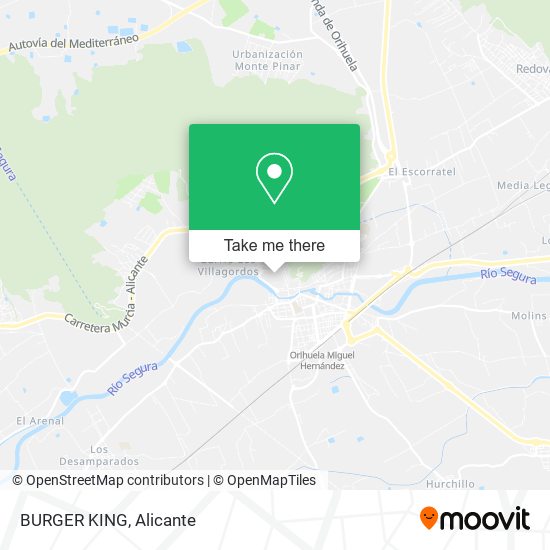 BURGER KING map