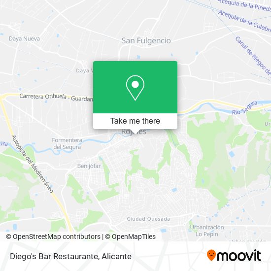 Diego's Bar Restaurante map