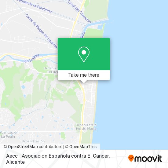 mapa Aecc - Asociacion Española contra El Cancer