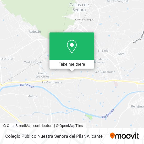 mapa Colegio Público Nuestra Señora del Pilar