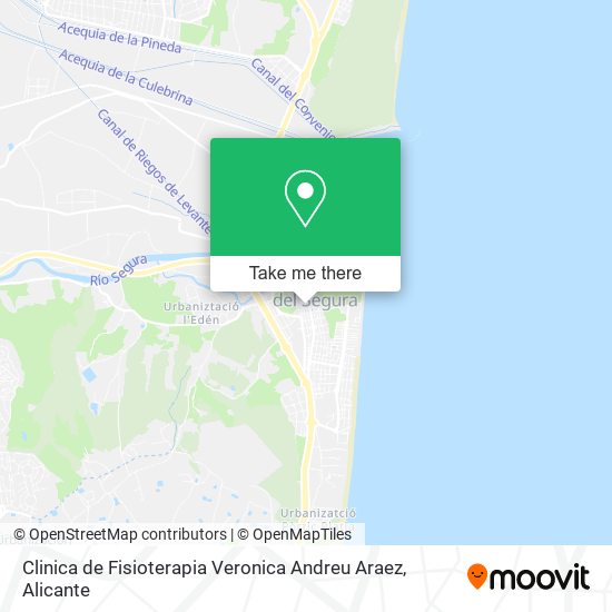 Clinica de Fisioterapia Veronica Andreu Araez map