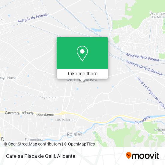 Cafe sa Placa de Galil map