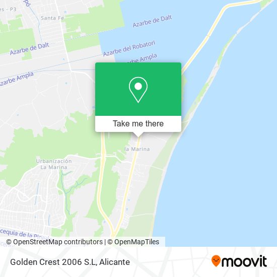 Golden Crest 2006 S.L map