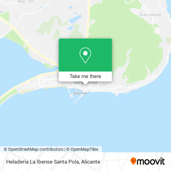 Heladeria La Ibense Santa Pola map