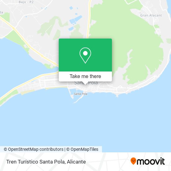 Tren Turístico Santa Pola map
