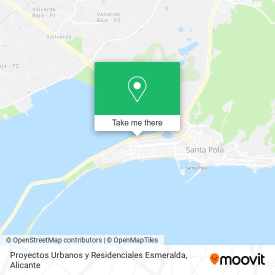 Proyectos Urbanos y Residenciales Esmeralda map
