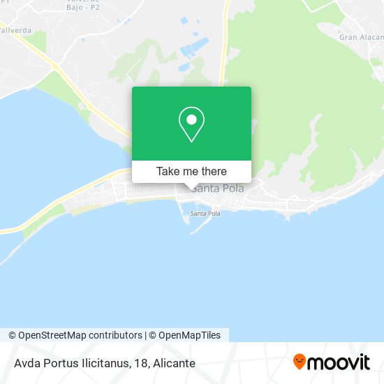 Avda Portus Ilicitanus, 18 map