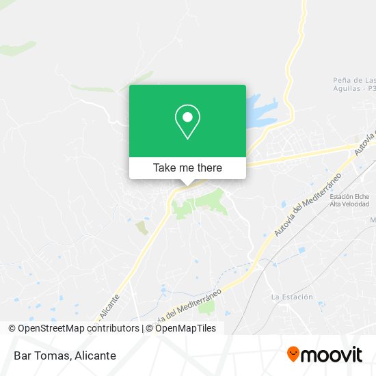 Bar Tomas map