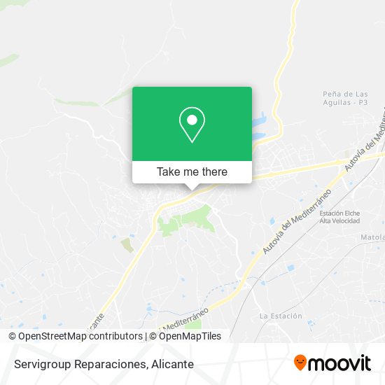 mapa Servigroup Reparaciones