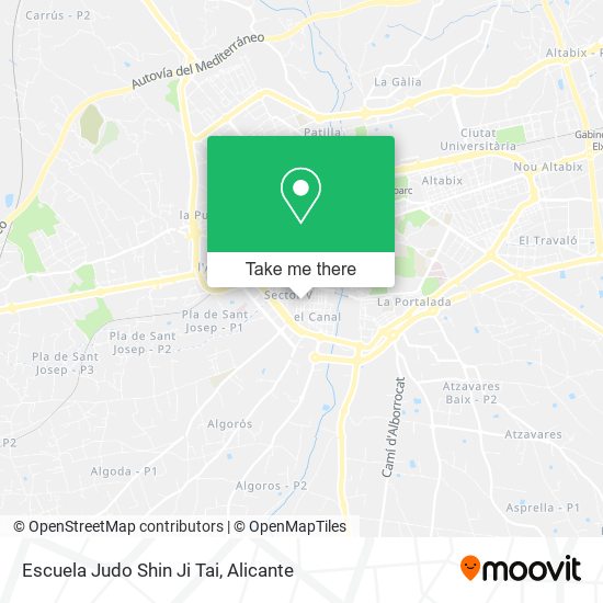 Escuela Judo Shin Ji Tai map