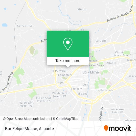 Bar Felipe Masse map