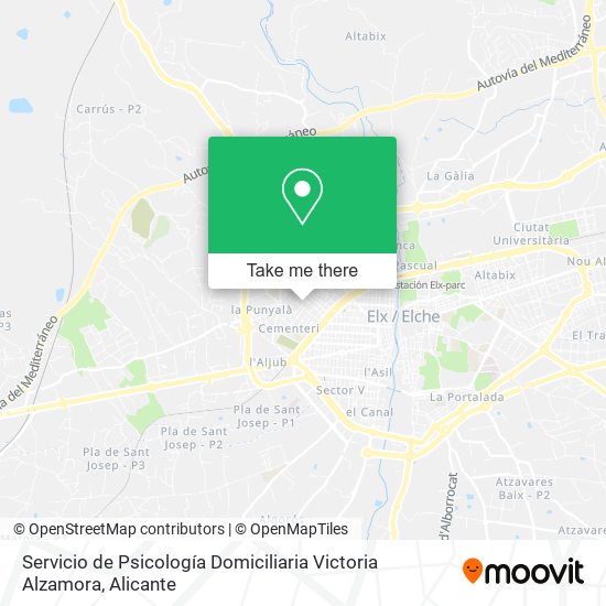 Servicio de Psicología Domiciliaria Victoria Alzamora map