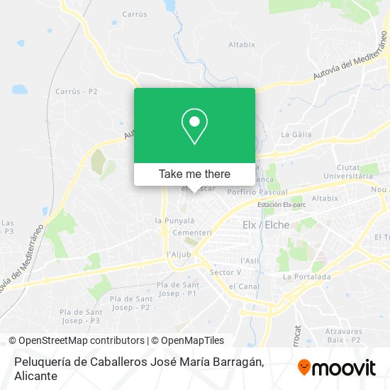 Peluquería de Caballeros José María Barragán map