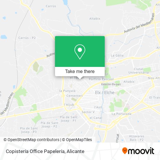 Copistería Office Papelería map