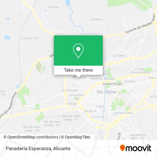 Panadería Esperanza map