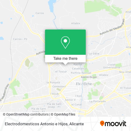 Electrodomesticos Antonio e Hijos map