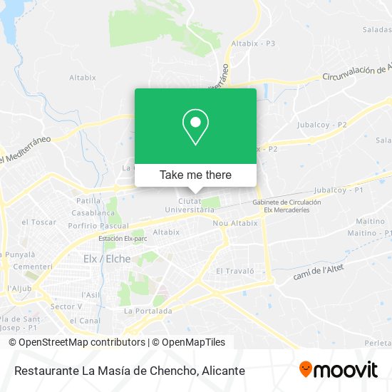 Restaurante La Masía de Chencho map