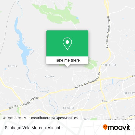 Santiago Vela Moreno map