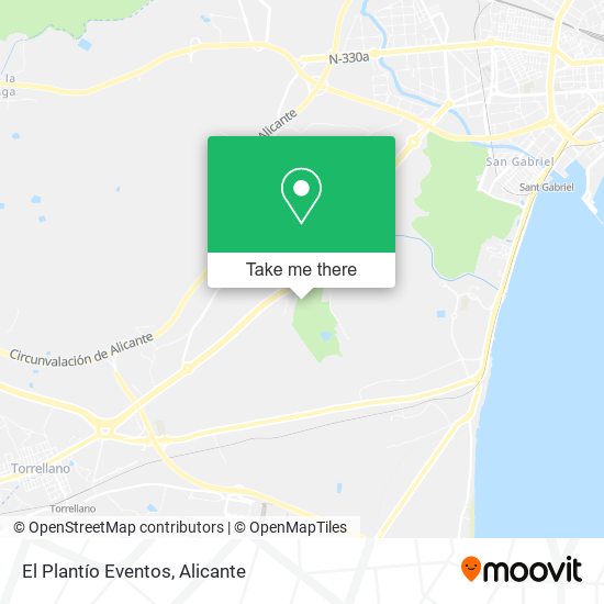 El Plantío Eventos map