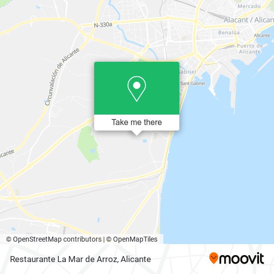 Restaurante La Mar de Arroz map
