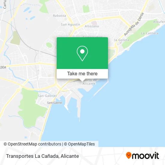 Transportes La Cañada map