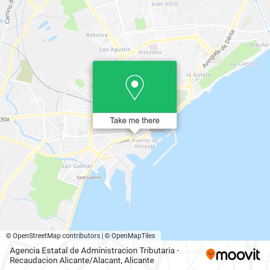 Agencia Estatal de Administracion Tributaria - Recaudacion Alicante / Alacant map
