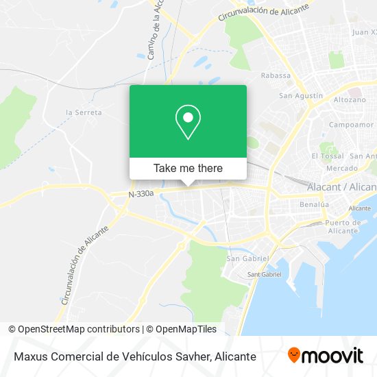 Maxus Comercial de Vehículos Savher map