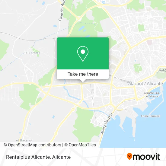 Rentalplus Alicante map