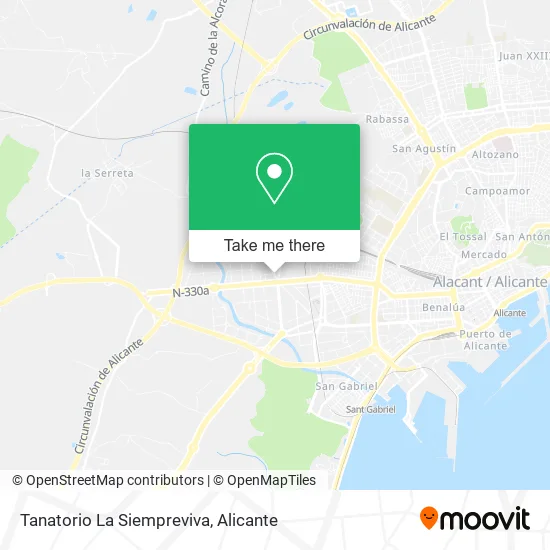 Tanatorio La Siempreviva map