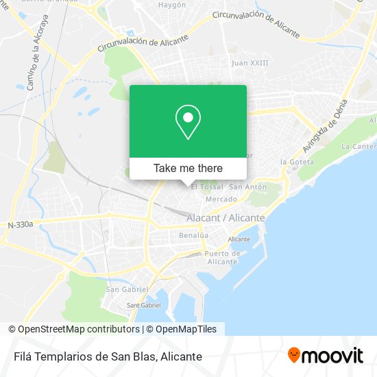 Filá Templarios de San Blas map