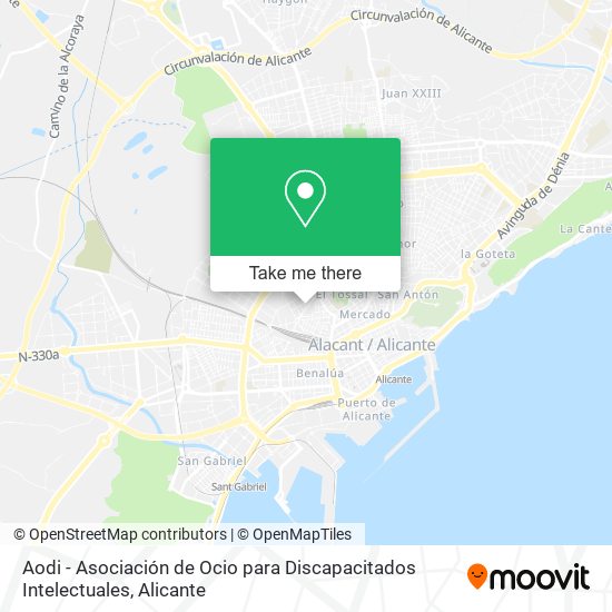Aodi - Asociación de Ocio para Discapacitados Intelectuales map