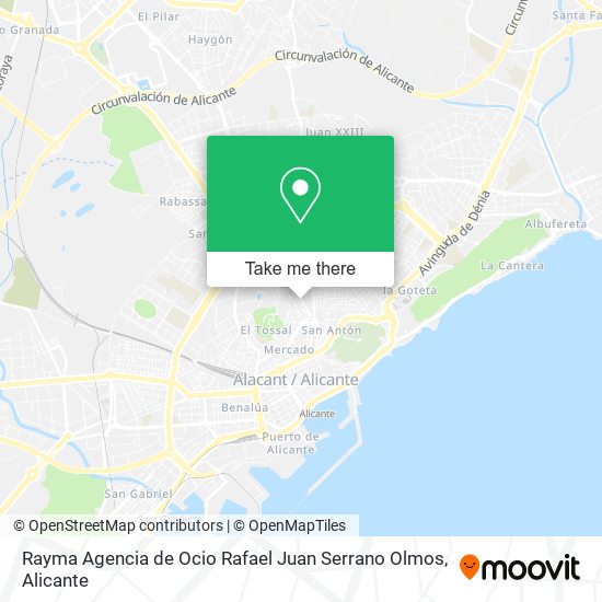 Rayma Agencia de Ocio Rafael Juan Serrano Olmos map