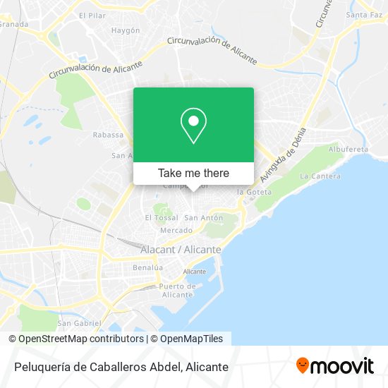 Peluquería de Caballeros Abdel map