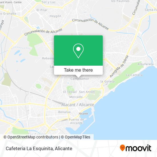 Cafeteria La Esquinita map