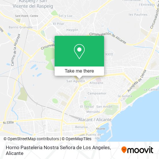 Horno Pasteleria Nostra Señora de Los Angeles map