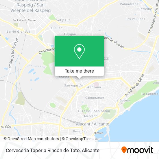 Cerveceria Taperia Rincón de Tato map