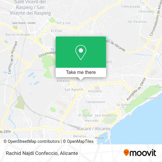 Rachid Najdi Confeccio map