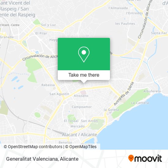 Generalitat Valenciana map