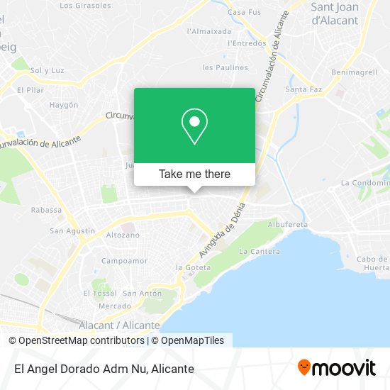 El Angel Dorado Adm Nu map