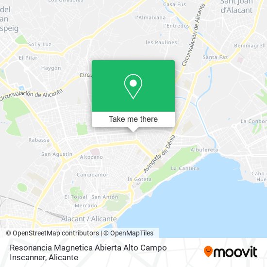 Resonancia Magnetica Abierta Alto Campo Inscanner map