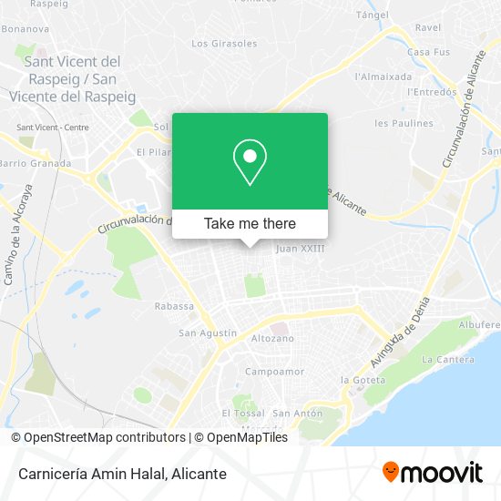 Carnicería Amin Halal map