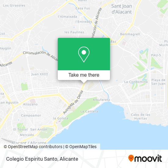 Colegio Espiritu Santo map