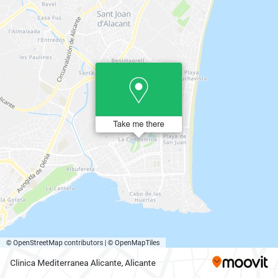 Clinica Mediterranea Alicante map