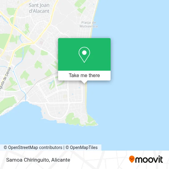Samoa Chiringuito map