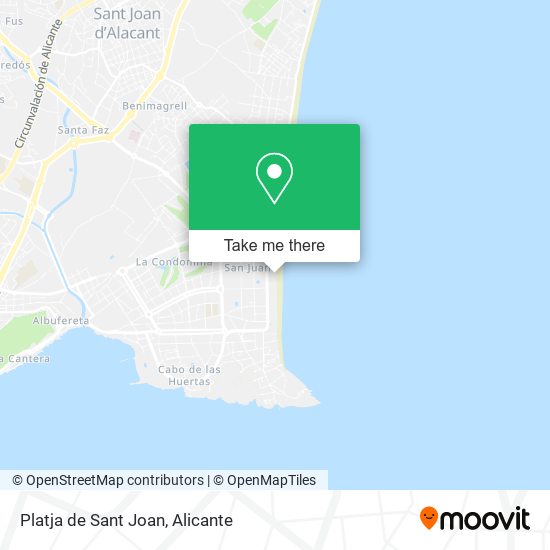 Platja de Sant Joan map