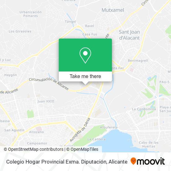 Colegio Hogar Provincial Exma. Diputación map