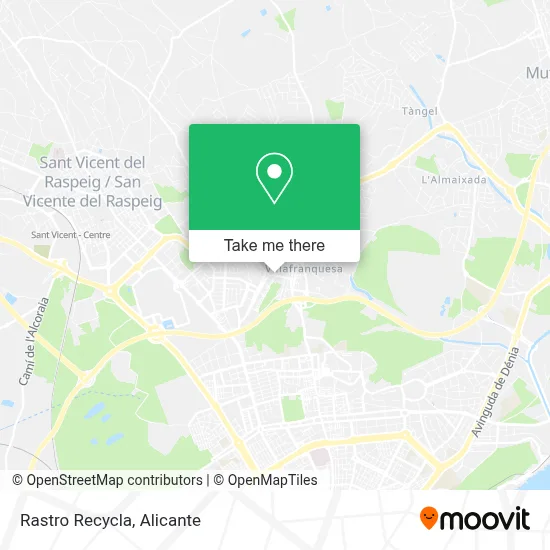Rastro Recycla map