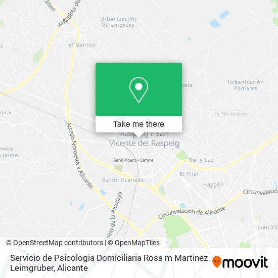 Servicio de Psicologia Domiciliaria Rosa m Martinez Leimgruber map