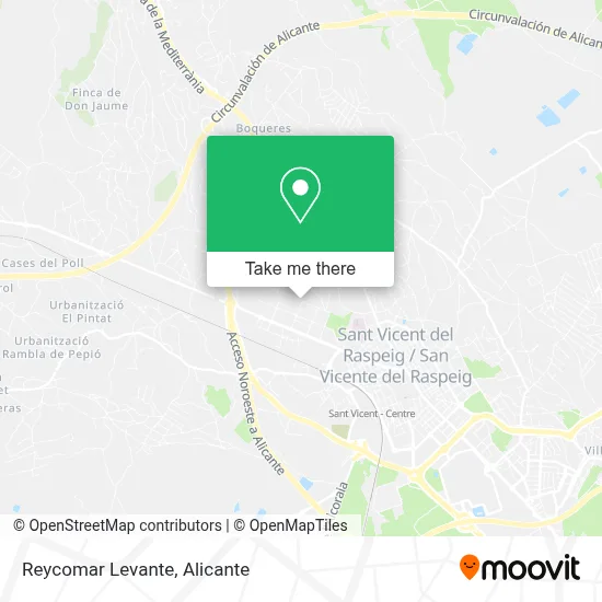 Reycomar Levante map